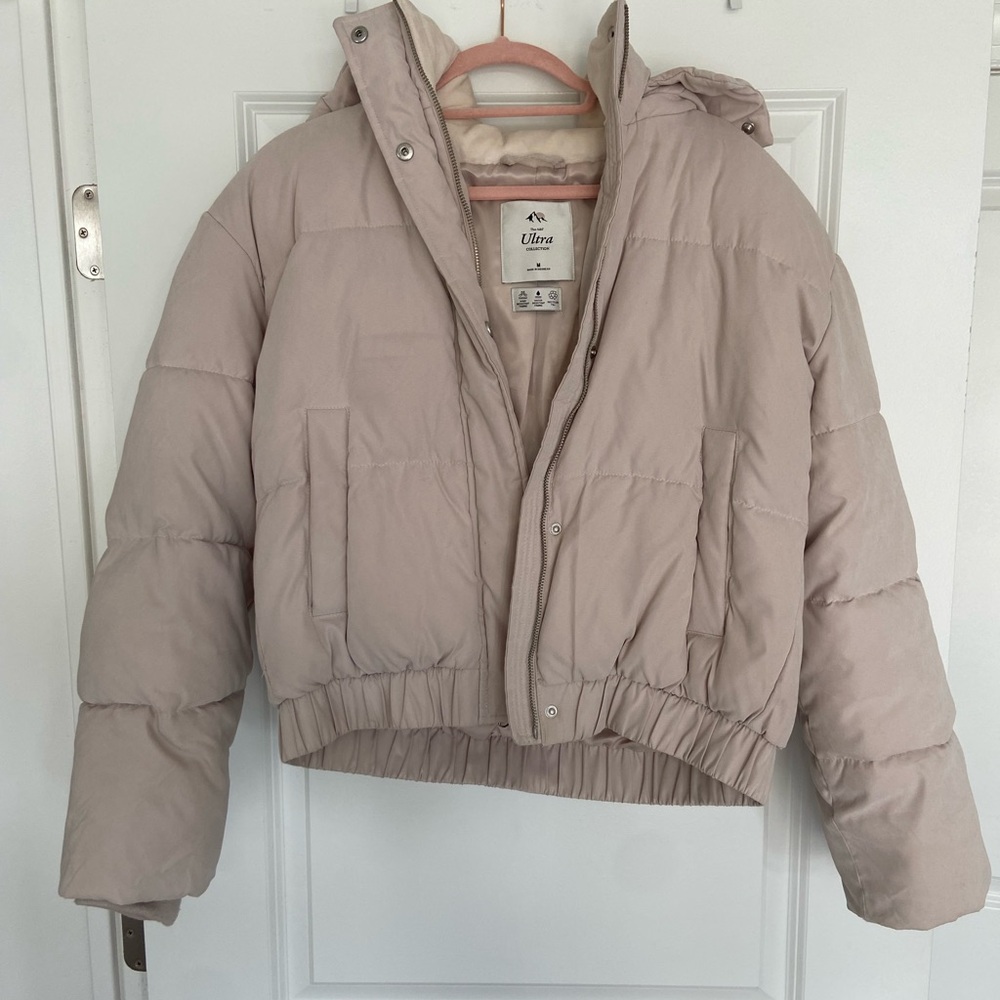 Abercrombie Tan Puffer Jacket